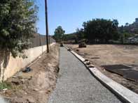 Access road under construction