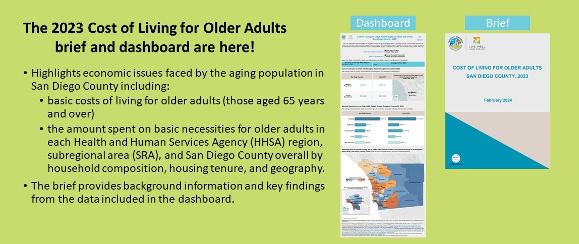 2023 Cost of Living for Older Adults Brief and Dashboard!