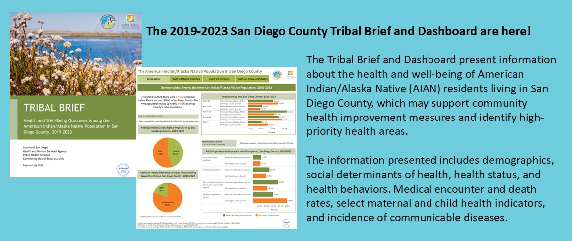 2019-2023 San Diego Tribal Brief and Dashboards are here! 2019-2023 San Diego Tribal Brief and Dashboards are here!
