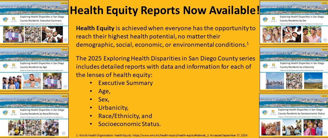 Health Equity Reports Now Available! Health Equity Reports Now Available!
