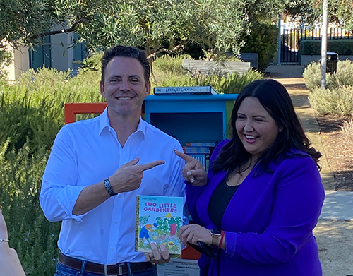 New Free Little Library at the garden