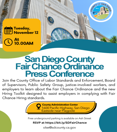 Fair Chance Ordinance Press Conference