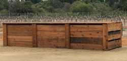 Multibin system in an outdoor area