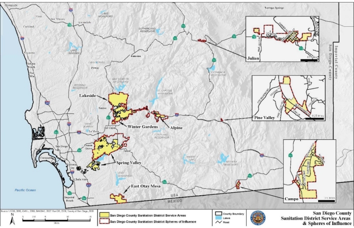 SDCSD Service Area and Sphere of Influence