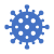 Long COVID Blue virus icon