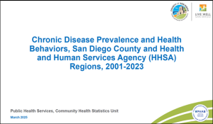 Chronic Disease Prevalence and Health Behaviors Slide Set Chronic Disease Prevalence and Health Behaviors Slide Set