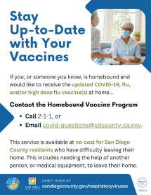 San Diego Homebound Vaccine Program Flyer San Diego Homebound Vaccine Program Flyer