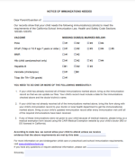 Parents Letter for Missed Vaccines Parents Letter for Missed Vaccines