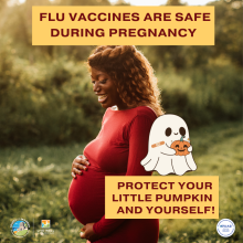2024 Seasonal Fall Flu Campaign - *Pregnancy_Flu_Vaccine dia_de_los_meurtos
