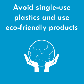 Avoid single-use plastics